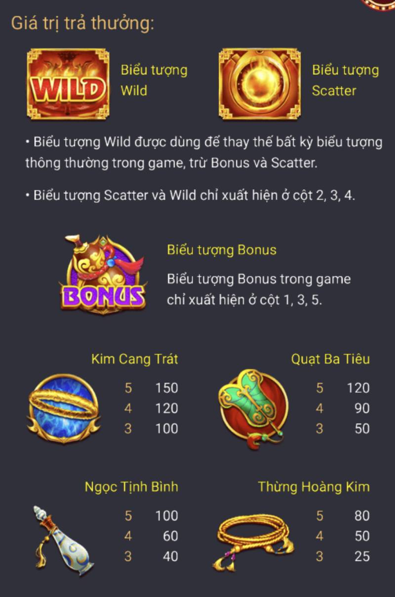 Tân Du Thần Ký – Trải Nghiệm Nổ Hũ Đỉnh Cao 4 Các Biểu Tượng Đặc Biệt